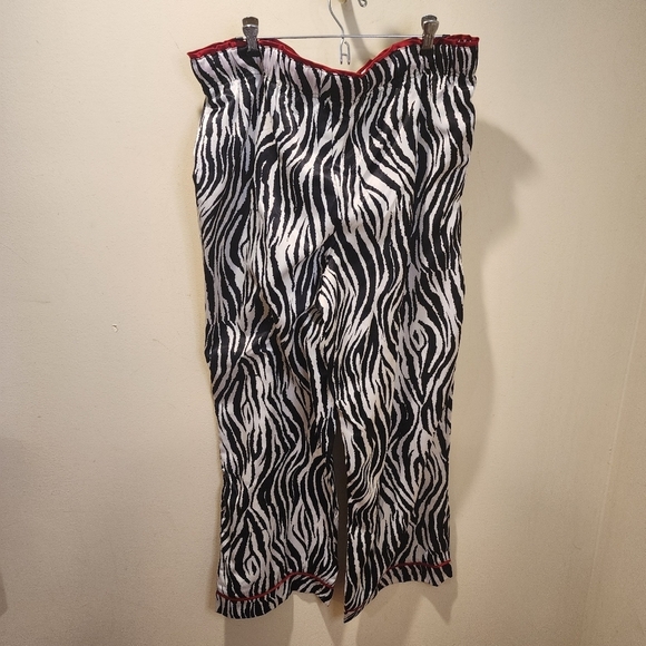 Dana Buchman Intimates Black and white zebra print pajama pants size L - Picture 4 of 9